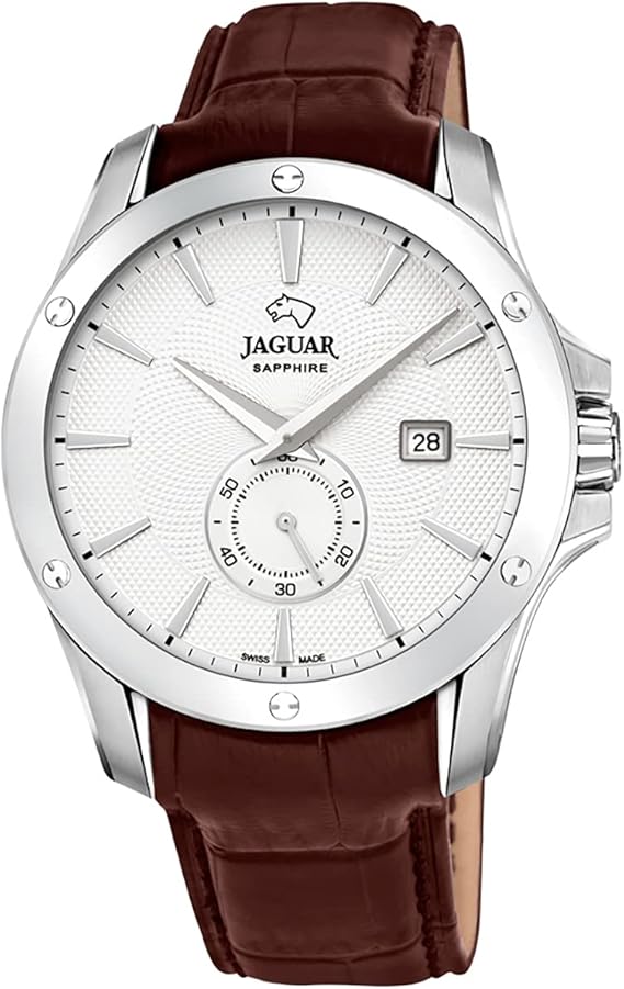 JAGUAR J878/1 ACAMAR Collection Watch 44 mm Silver Case with Brown