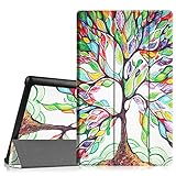 Fintie Samsung Galaxy Tab A 10.1 Case, Ultra Lightweight Protective  Stand Cover with Auto Sleep/Wake Feature for Tab A 10.1 Inch (NO S Pen Version SM-T580/T585/T587) Tablet, Love Tree