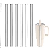 Straw Replacement Compatible with HydroJug, Replacment Straw designed for HydroJug Traveler with Flip Straw, Straw used for HydroJug 40 oz, Accessories Set Include 6 Straws and 1 Cleaning Bursh