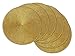 DII Woven Placemats Collection Metallic Round Placemat Set, 15