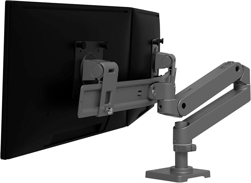 Ergotron LX Pro Dual Direct Monitor Arm VESA Desk Mount 2 Monitors up to 27"