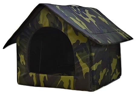 Foodie Puppies Soft & Light Weight Designer Luxurious Foldable Pet Tent Kennel House for Puppies & Dogs (Hut, 60 x 60 x 60 cm (Large))