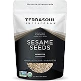 Terrasoul Superfoods Organic Unhulled Sesame Seeds, 2 Lbs - Gluten Free, Raw, Keto Friendly