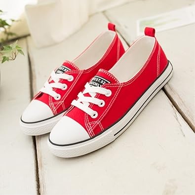 red casual shoes womens