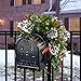 National Tree Wintry Pine Mailbox Swag with Red Berries/Cones/Snowflakes and 15 Soft White LED Lights, 3-Feet
