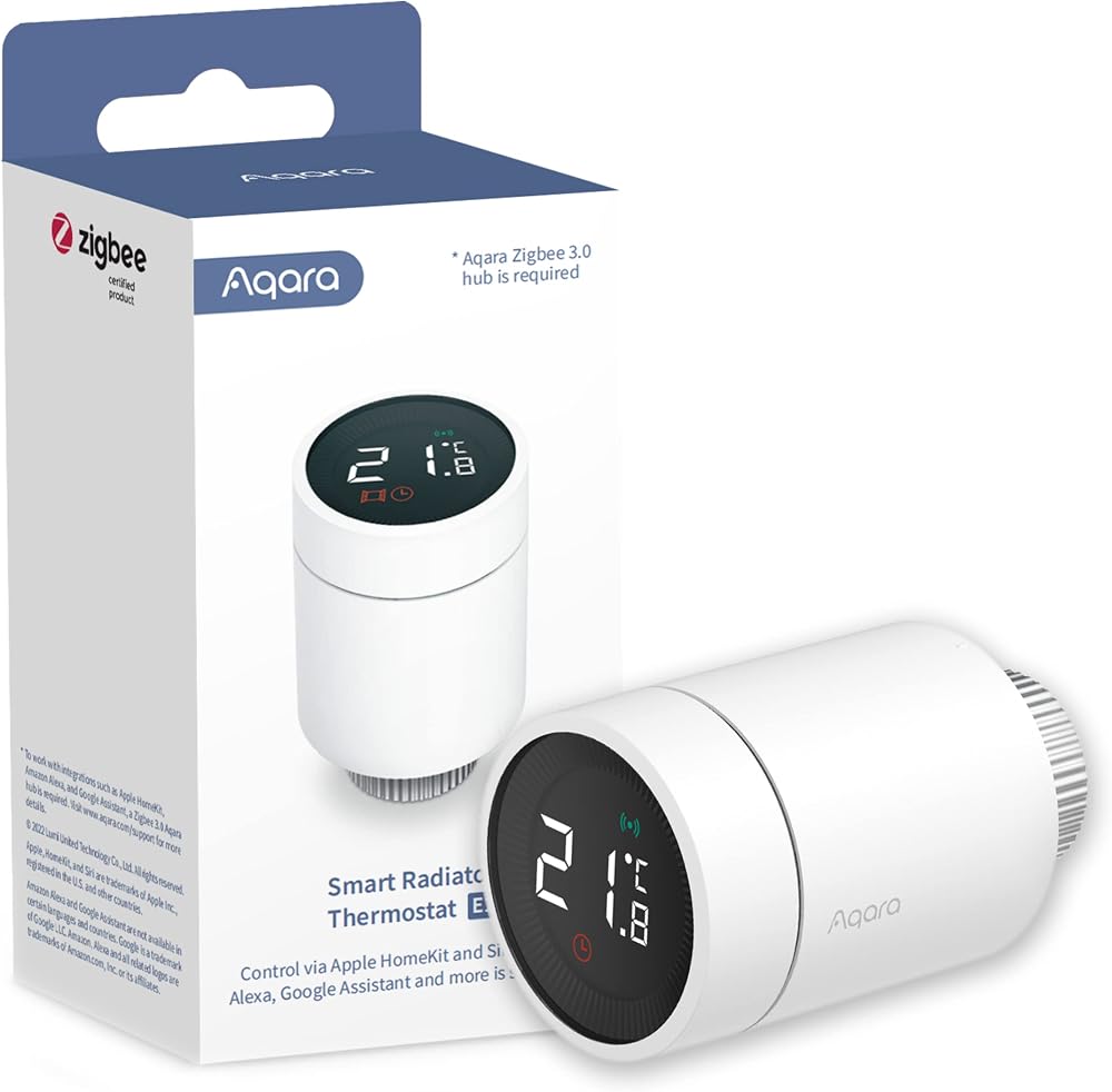 Aqara Smart Radiator Thermostat E1 with Zigbee 3.0 Hub required