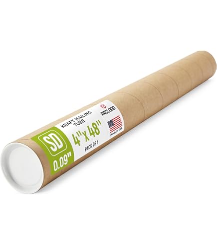 Amazon.com : ProLine 6" x 24" Kraft Heavy-Duty .125" Thick Jumbo Mailing Shipping Tubes with Caps (2) : Office Products Amazon.com : ProLine 6" x 24" Kraft Heavy-Duty .125" Thick Jumbo Mailing Shipping Tubes with Caps (2) : Office Products