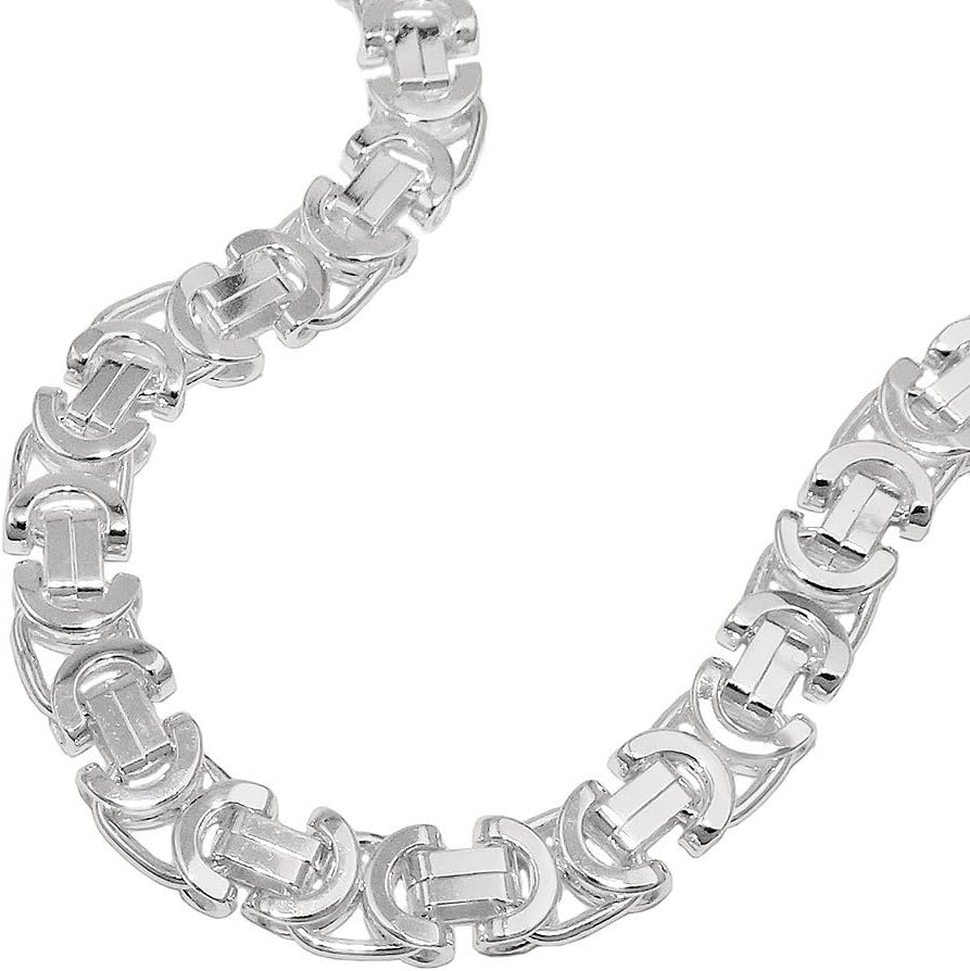 Bismark Chain Flat Silver 925 - Bracelet, Anklet, Necklace in various Lengths