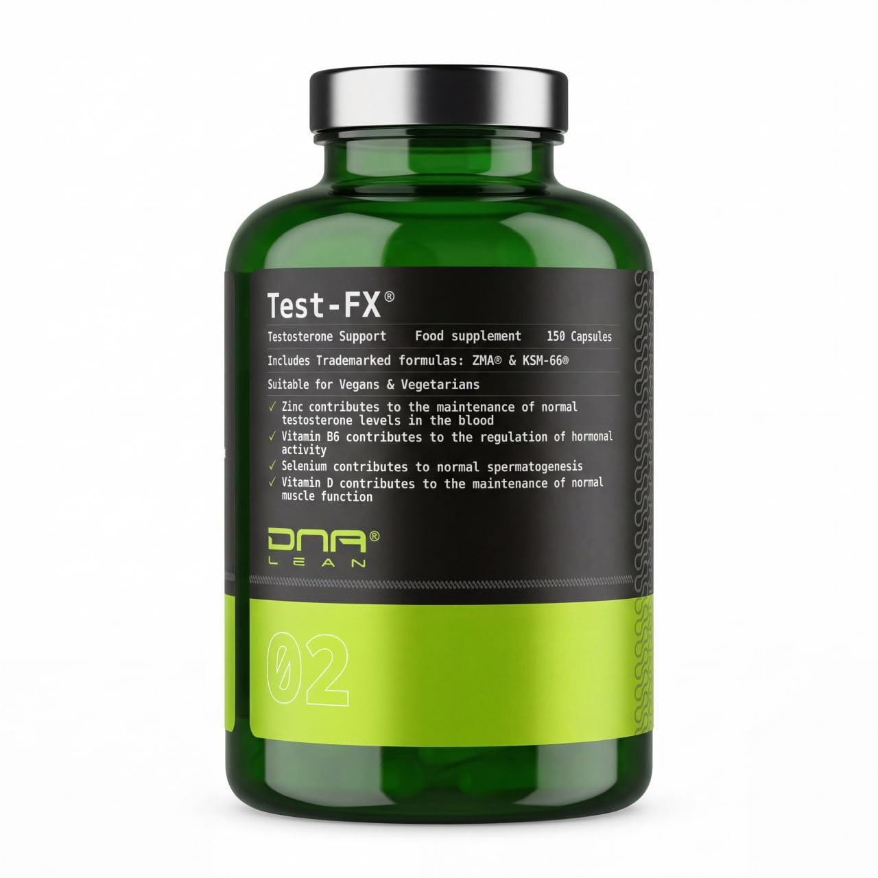 Testosterone Booster for Men - Test-FX 2.0 Testosterone Supplement for Men with KSM-66 Ashwagandha, Fenugreek & ZMA - Supports Muscle, Energy, Strength & Libido - 150 Capsules (30 Day Supply)