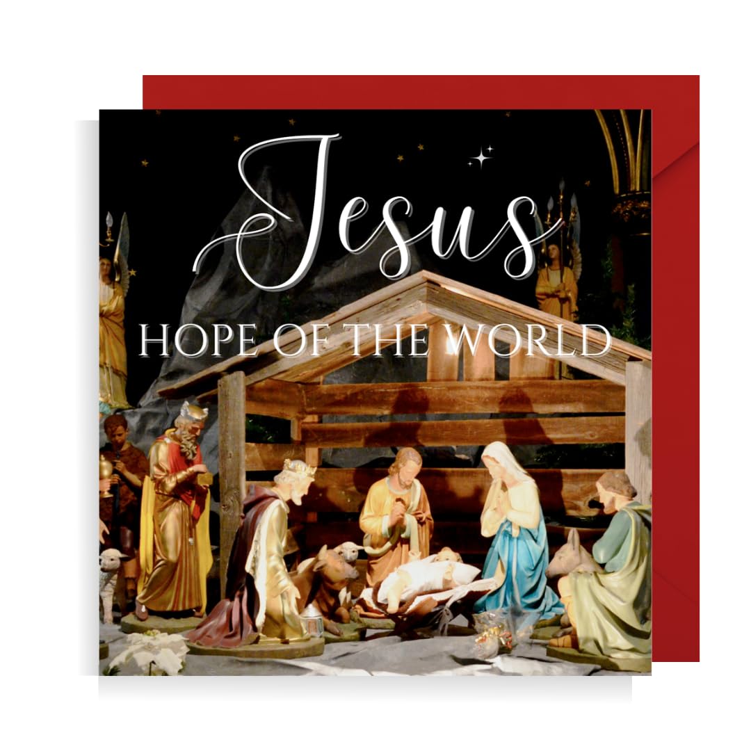 Second Ave Jesus Pack of 10 Christmas Xmas Christian Religious Holiday Festive Greetings Cards