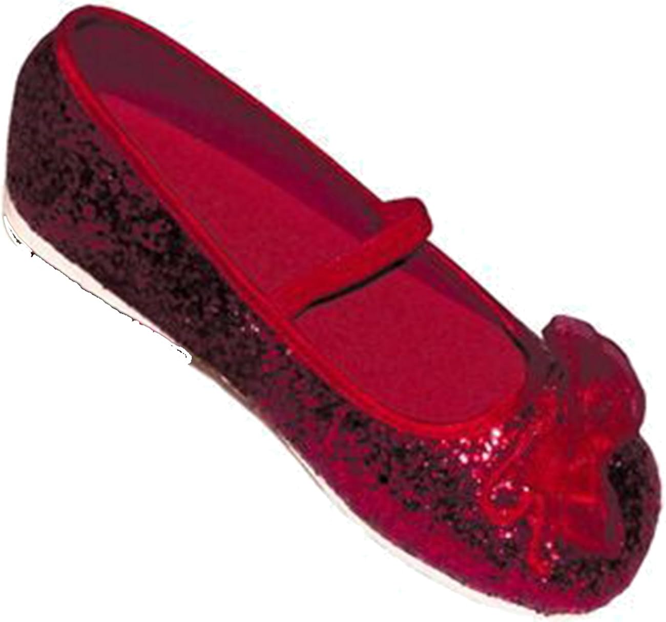 red glitter shoes girl