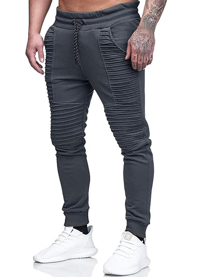 Quceyu Herren Jogginghose Sporthose Fitness Sport Slim Fit Hose Casual Hose