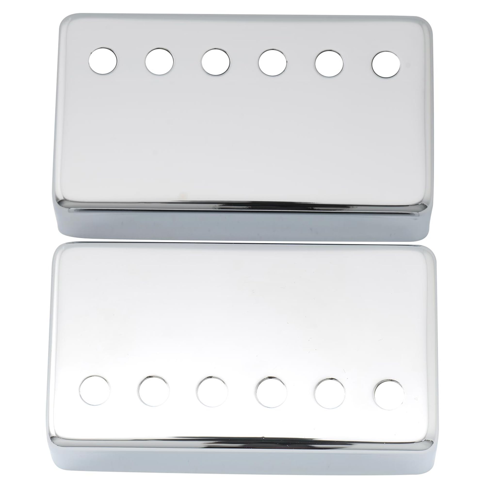 Musiclily 52mm Metal Humbucker Pickup Covers Bridge Pickup Covers for Electric Guitar, Chrome (2 Pieces) โ image 1