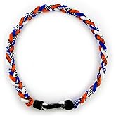 MapofBeauty 18 Inch Sport Three Colors Three Braided Rope Tornado Necklace