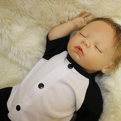 Thboxes Simulation Soft Plastic Silicone Plastic Realistic Doll 18 inch