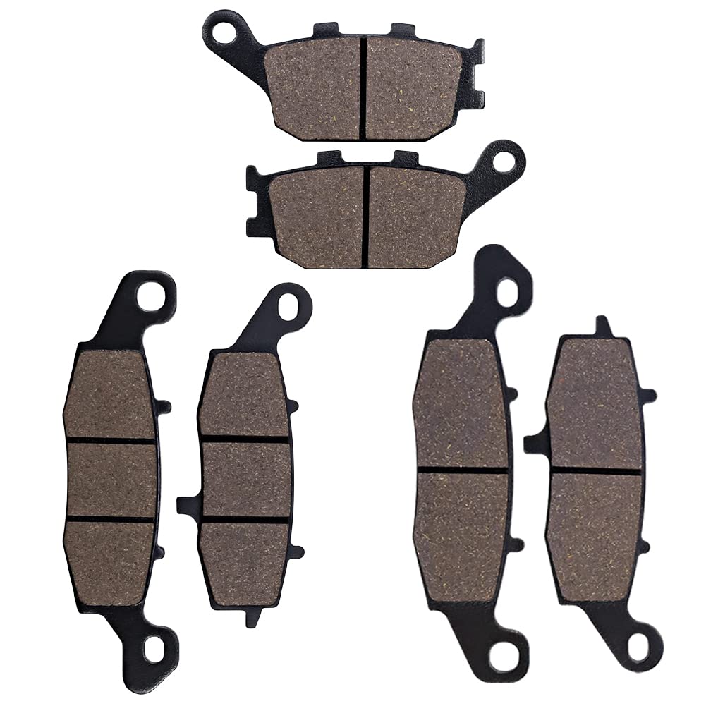 Cyleto Front and Rear Brake Pads for DL650 Vstrom 650 2004-2016 DL 650 V-Strom Xpedition Traveller 2009-2011 DL 650 Vstrom XT Adventure 2012-2016