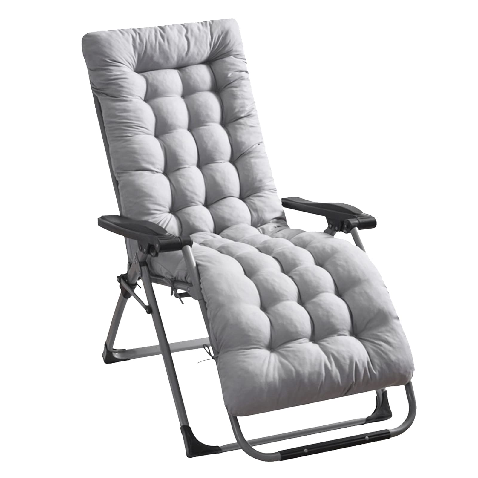 Photo 1 of iMounTEK Lounge Chair Cushions Thickened Padding Chaise Lounger Cushion 67x22x4in Recliner Rocking Chair Sofa Mat Pad Chair Cushion for Indoor Outdoor Furniture, Zero Gravity Chair Cushion/Grey