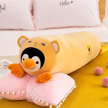 Amazon ペンギン変身 ぬいぐるみ デスク 昼寝まくら 寝具 パンダ 兎 恐竜 くま 萌え可愛い キャラクター ねむねむ すやすや寝る インテリア 御出産祝い お誕生御祝い ギフト 抱っこクッション 腰枕 115cm ぬいぐるみ おもちゃ