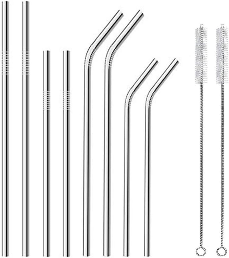 Cannucce In Acciaio Inox Riutilizzabili - 12 Pezzi Con Spazzole, 20.5 Cm, 7 Colori - Foto 5