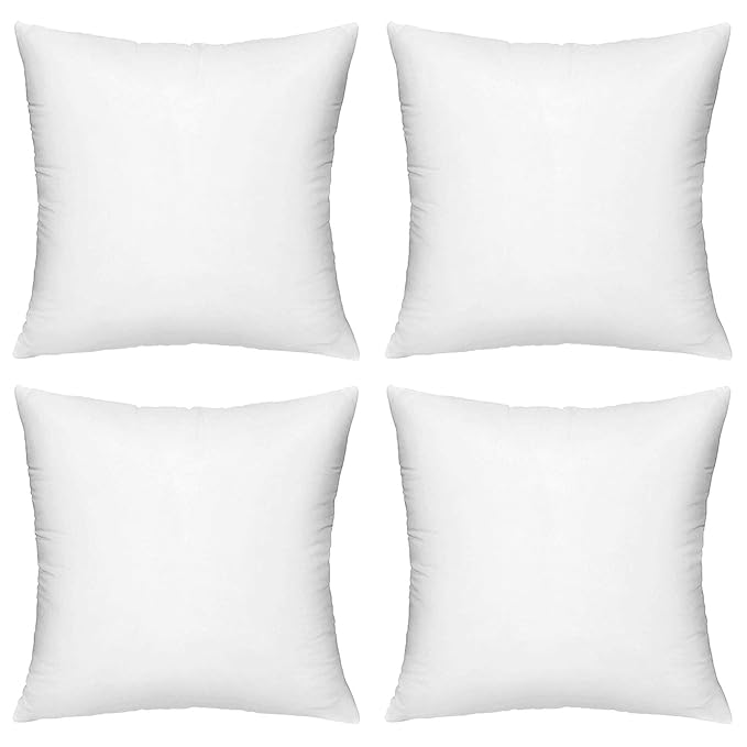 Hypoallergenic Decorative Square Pillow Form Insert With Zips