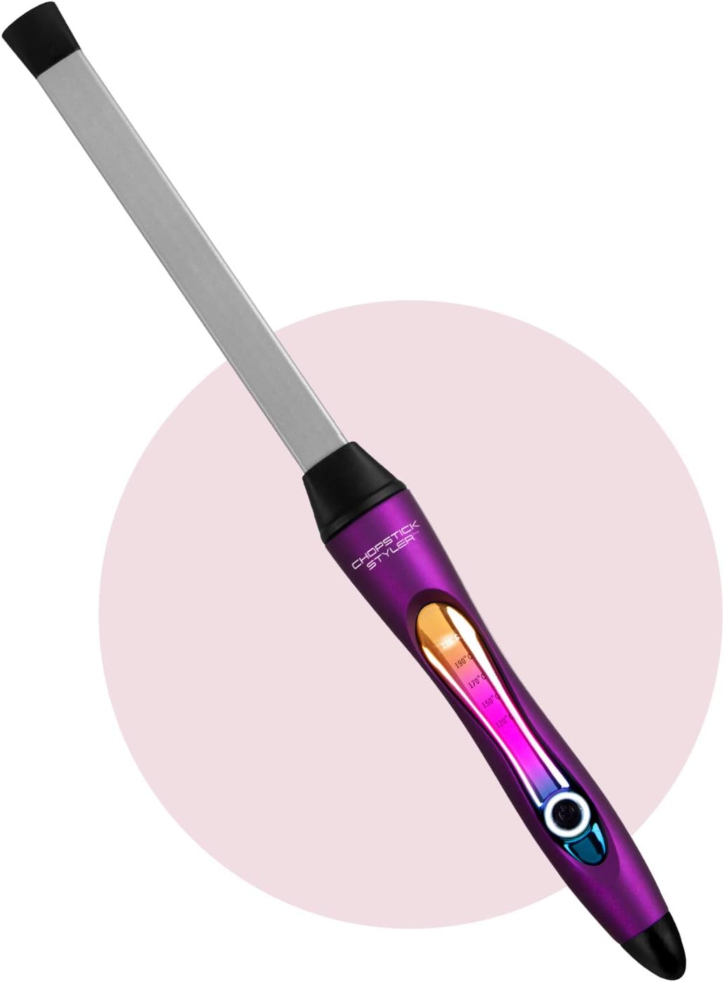 CHOPSTICK STYLER Chunky Curling Wand Iron, Rectangular 5/8 Ceramic Barrel for Voluminous Edgy Chunky Curls, Professional Curler with Temperature Control for Long & Short Hair
