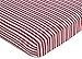 Vintage Aviator Fitted Crib Sheet for Baby and Toddler Bedding Sets by Sweet Jojo Designs - Red Stripe Print