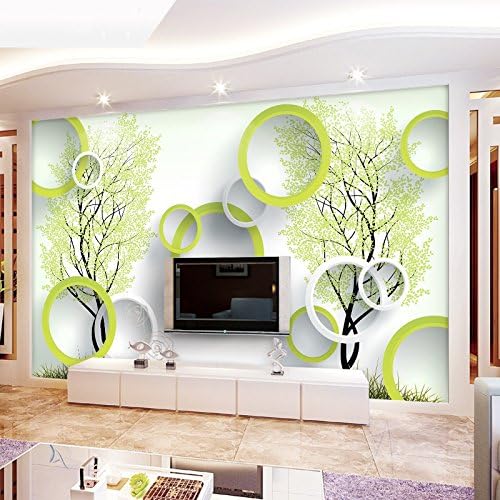 Benutzerdefinierte Produkte Der Fernseher Im Wohnzimmer Wandbilder Benutzerdefinierte Nahtlosen Wand Tuch Wallpaper Schlafzimmer Tapete Simple Green Tree 400 Cm 280 Cm Amazon De Baumarkt