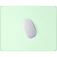 Hsurbtra Mouse Pad, Premium-Textured Square Mousepad 10.2 x 8.3 Inch, Stitched Edge Anti-Slip Waterproof Rubber Pretty Cute Computer Mat for Office Gaming Laptop Women Kids Lake Green