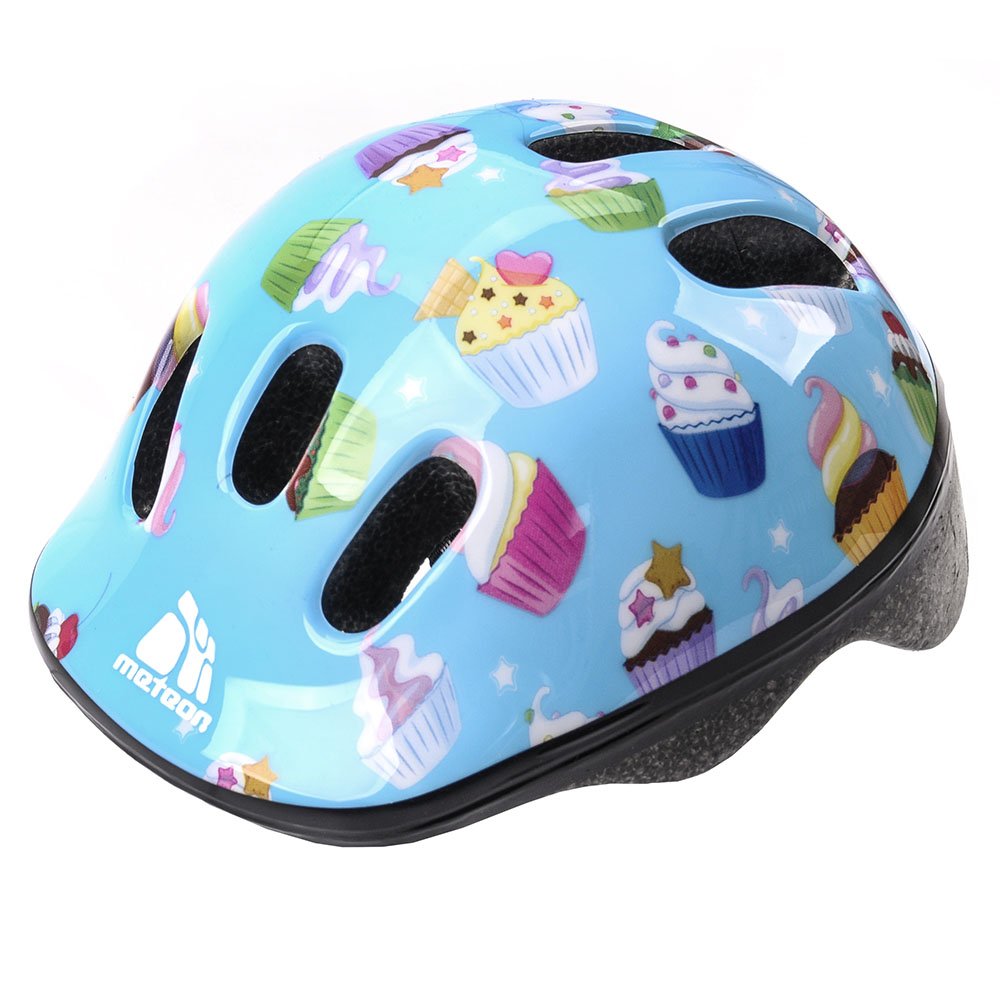 Meteor Kids Bike Helmet Muffins S 48-52 cm, Toddler & Child Cycling Helmet, Lightweight Adjustable Scooter & Skate Helmet with Airflow Vents, Washable Padding, Safety Head Protection