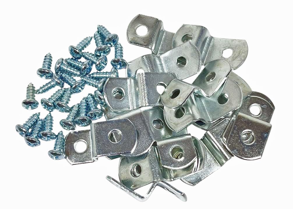 888 Corp Extra Heavy Duty Canvas Offset Clips with Screws (1/4") Pack of 20