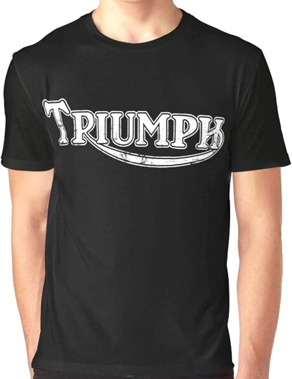 Triumph Logo Retro Classic Vintage Motorcycle Unisex T Shirt Amazon