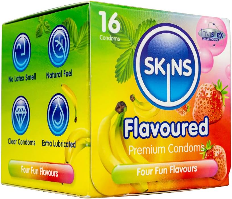 Skins Mixed Flavoured Condoms Thin Extra Feel - Image 3