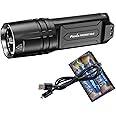 Fenix TK35UE V2.0 (TK35UEV2) 5000 lumens Tactical Flashlight with Batteries and a LumenTac USB Charger Set