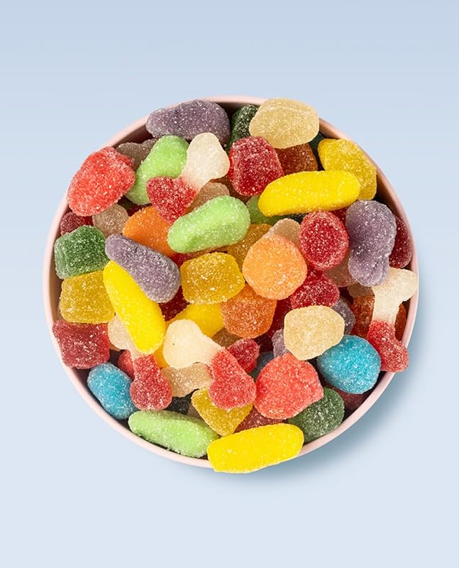 Golosinas. Mini Mix Azúcar. Surtido de golosinas con forma de frutitas mini recubiertas de azúcar. Multicolor. Sin Gluten. Bolsa 1 kg — foto 6 de 6