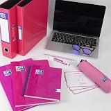 Oxford Premium A4 Ring Binder Pink 25mm Capacity Laminated Paper on Board view 7