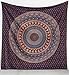 Craftozone Tapestry Hippie Bohemian Indian Elephant Mandala Tapestry Throw Wall Hanging Gypsy Bedspread (Twin (84x55))