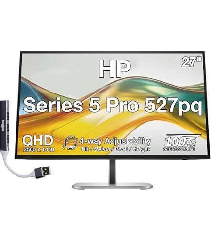 Amazon.com: HP Z27u G3 27 Inch 2560 x 1440 QHD IPS LED-Backlit LCD
