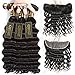QTHAIR 10A Ear To Ear 13x4 Loose Deep Wave Frontal Closure Brazilian Hair(14