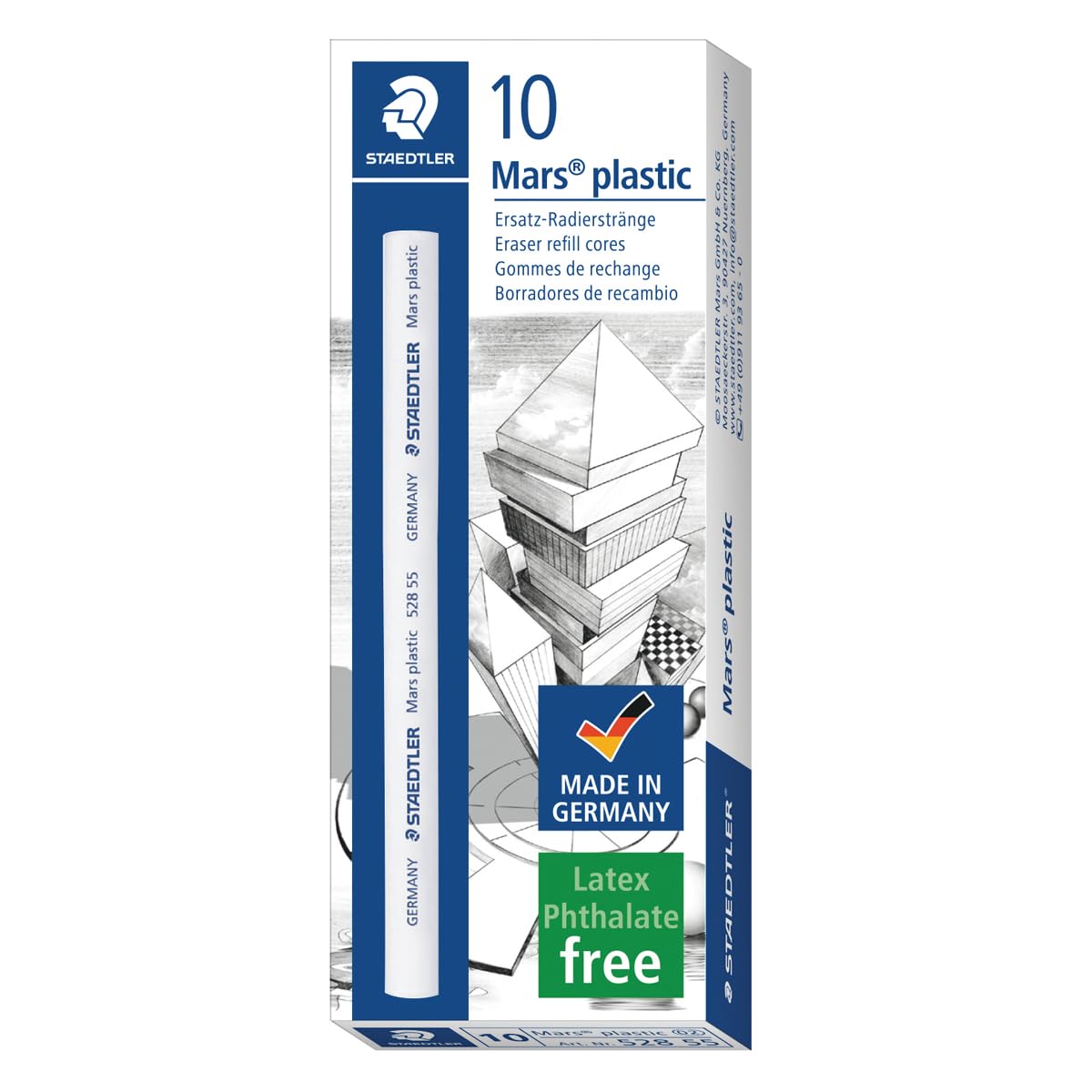 Staedtler Mars Plastic Eraser Holder Refill (pack of 10)