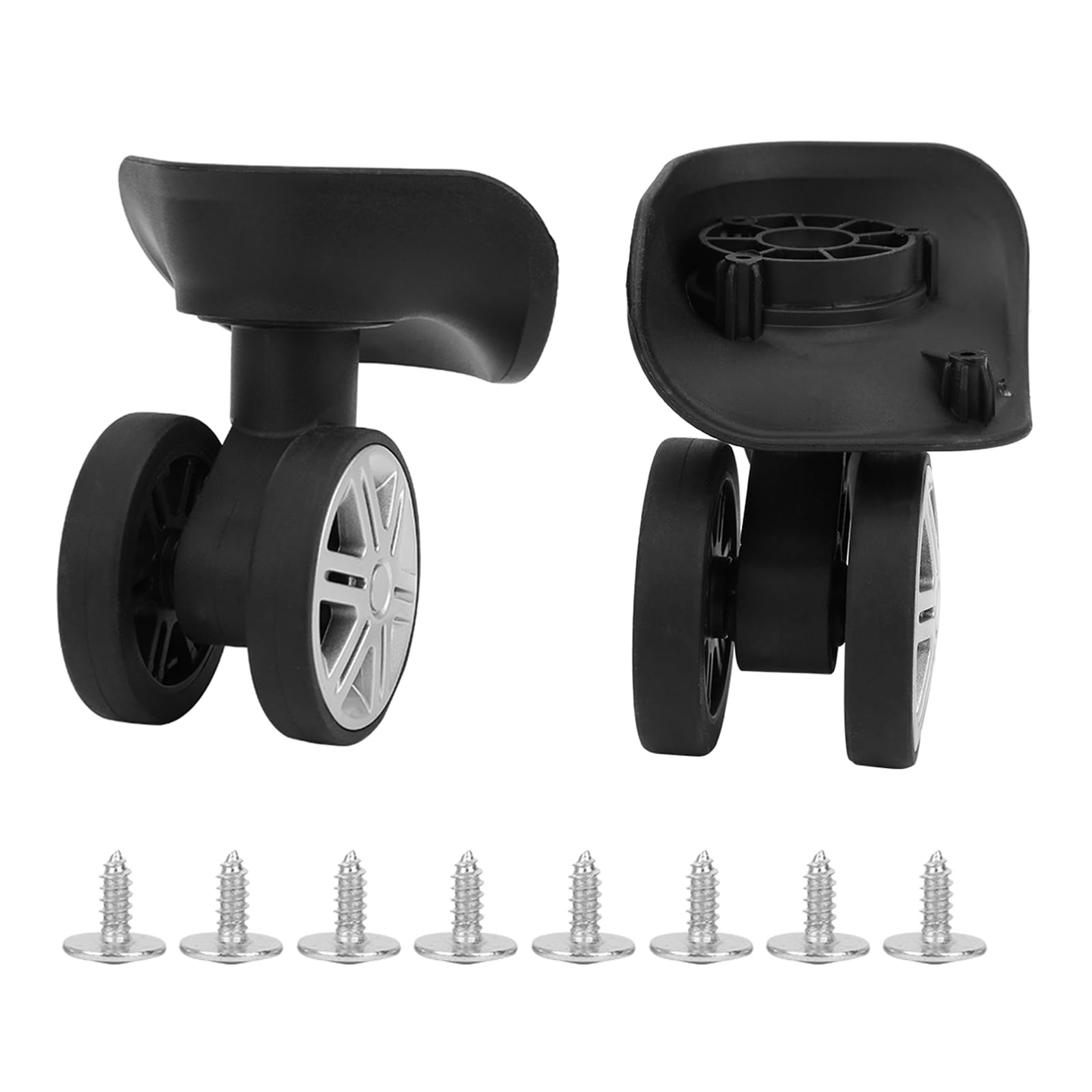 1Pair Suitcase Wheels, luggage replacement wheels, Mute Connected Wheels, Suitcase Luggage Carrier Wheel for Replacement Luggage Wheels Wear Silent Draw Bar Box