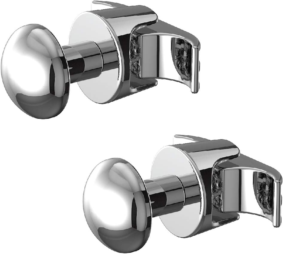 Pareja Handy Grip tubular -2 toalleros para radiador tubular, se fijan directamente al radiador tubular - Cromado