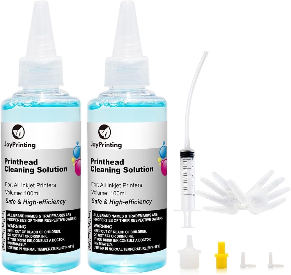 JoyPrinting Printhead Cleaner Kit for All Inkjet Printers 100ml 2-Pack