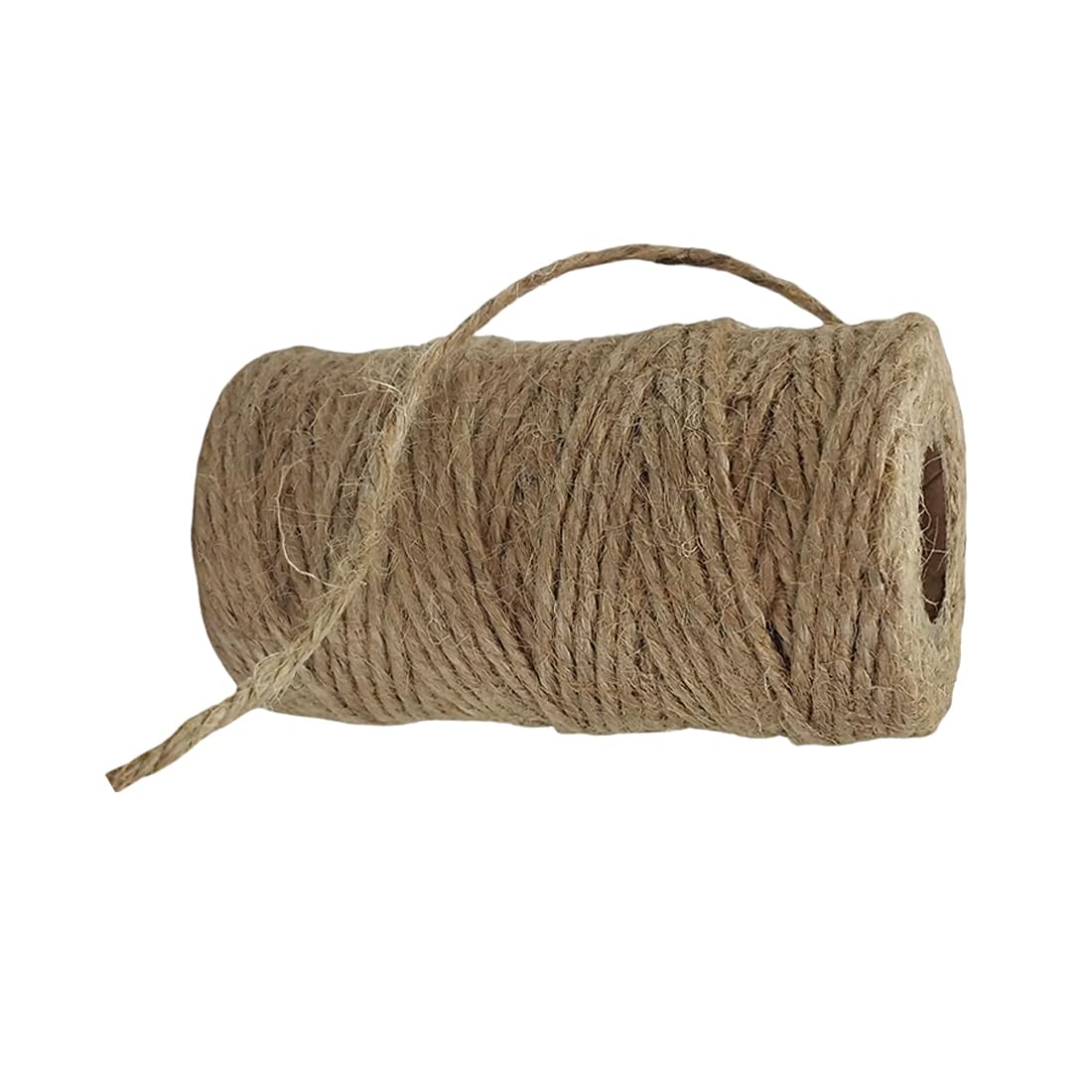Jute Yarn, Skein of String, Fine Rope Roll, Twine Roll, Natural Jute Yarn for Tying or Knitting, Fine Jute Twine (1mm x 50M)
