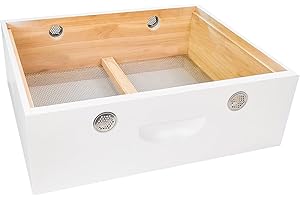 BeeTech 10 Frame Langstroth Bee Hive Quilt Box Hand Painted Assembled Quilt Box for Bees Winter