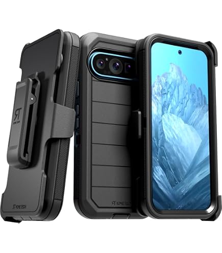 Rome Tech Handyhülle Mit Gürtelclip & Kickstand – Für Google Pixel 9 Pro XL (2024), Schwarz, Stoßfest