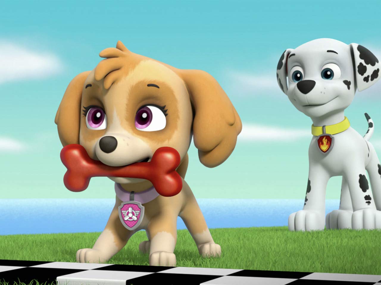 Картинки щенячий патруль щенки спасают рыбопса