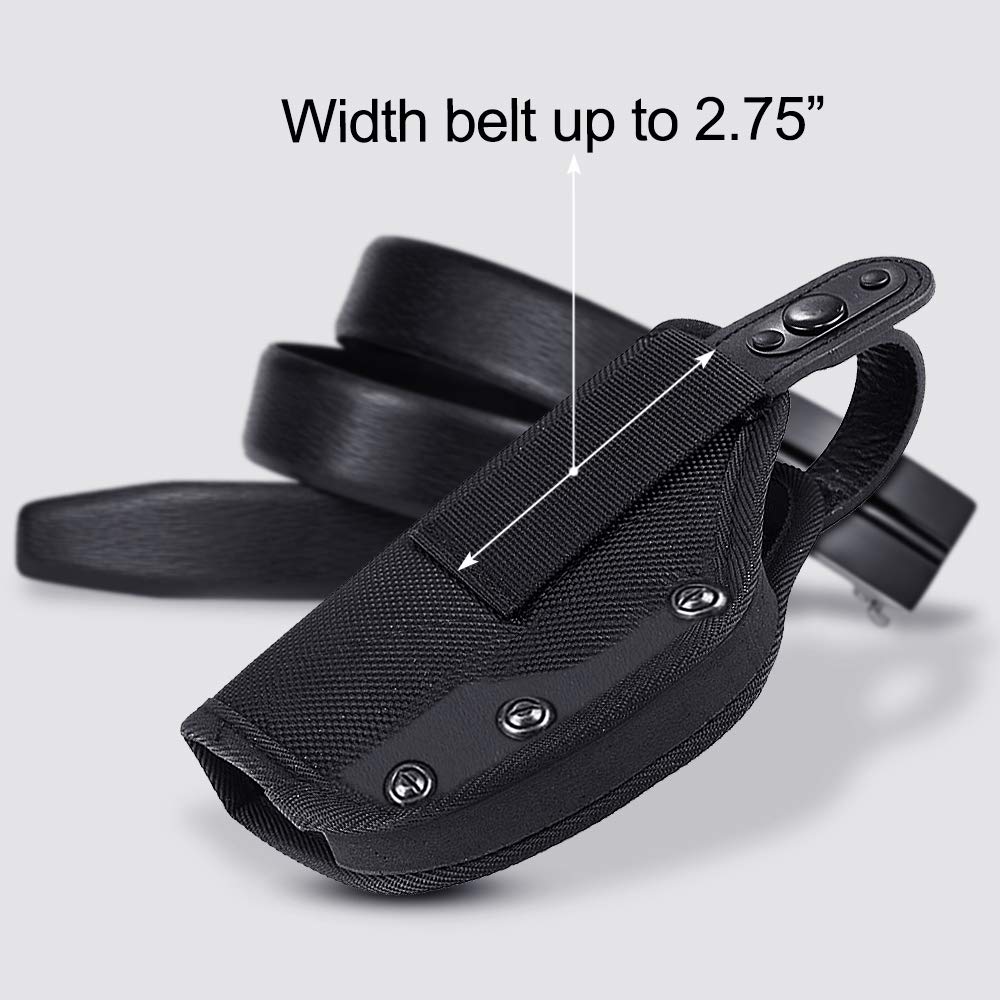 LATIT OWB Holster, Concealed Carry, Removable Thumb Strap, Right Handed Use Only, Outside The Waistband Belt Holster