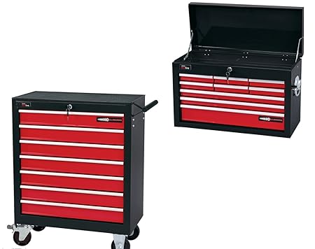 Draper 16 Drawer Top Box Roller Cabinet Tool Chest Combo Deal 9