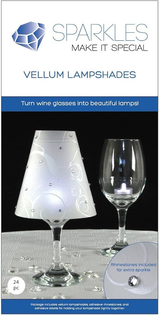 Amazon Com Sparkles Make It Special 24 Pc Wine Glass Lamp Shades