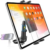 Charchendo CD Slot Tablet Holder for Car, Compact No-Shake Car Mount with High-Stability Arm, 360&deg; Rotatable iPad Holder for Car CD Player, Fits 4.7"-12.9" Devices (iPad Pro/Air/Mini, Galaxy Tab)